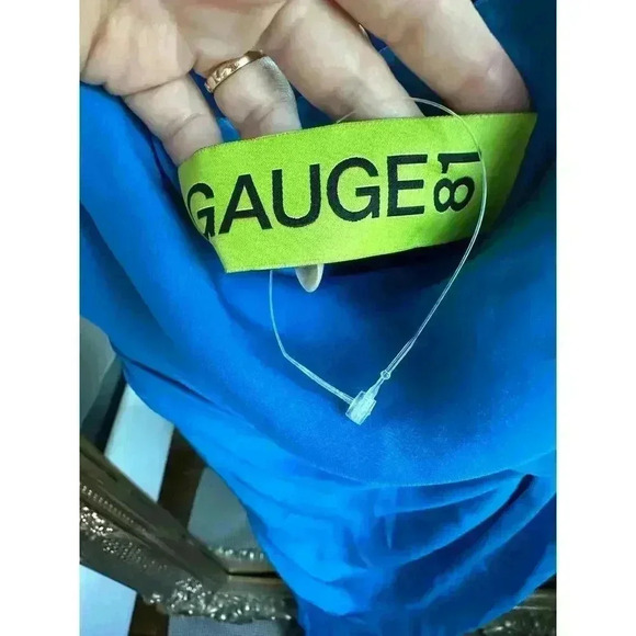 GAUGE81 Lapis Blue Shiroi Long Silk Dress NEW NWOT* - Picture 8 of 9